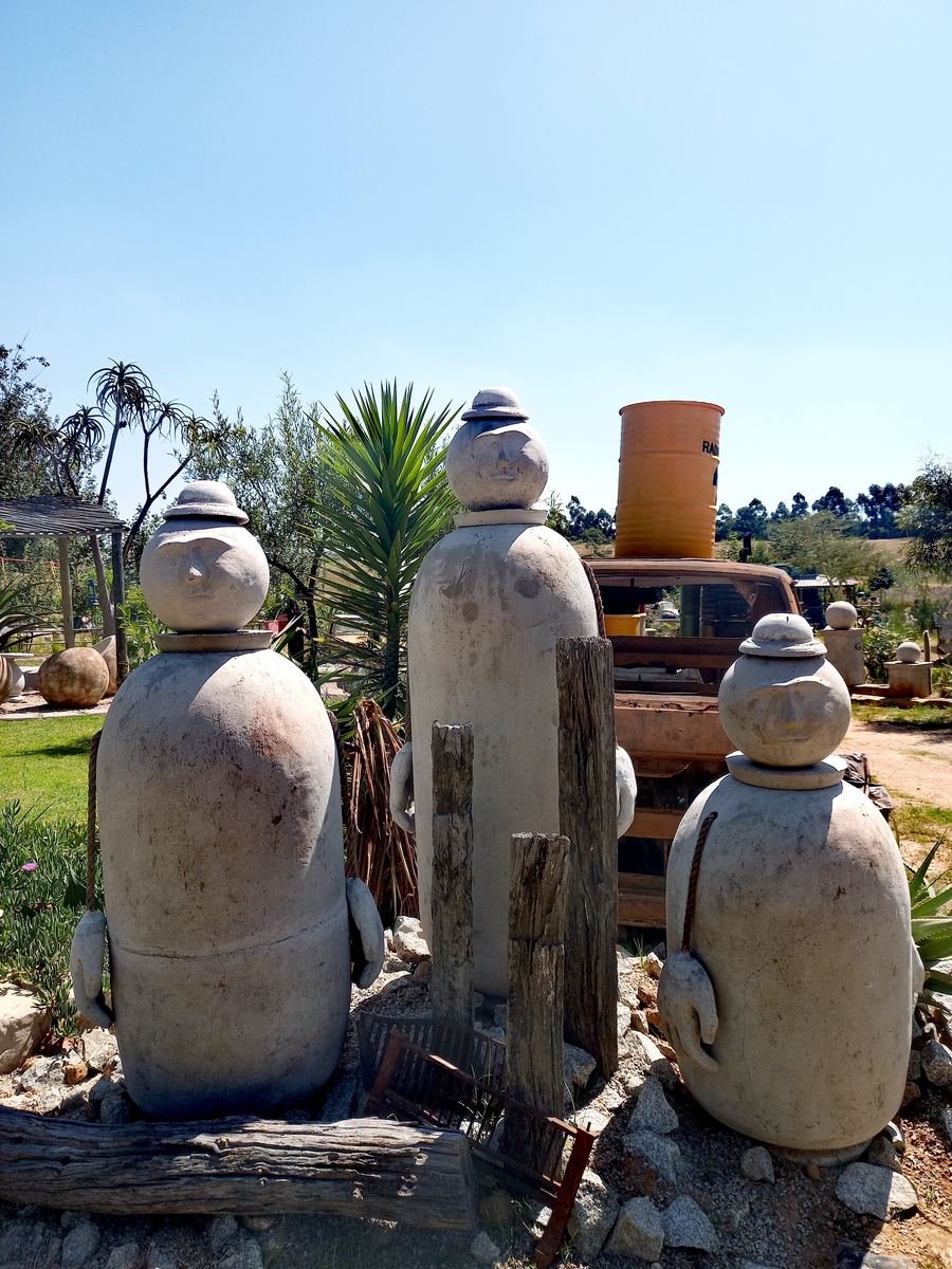 Concrete garden character figures