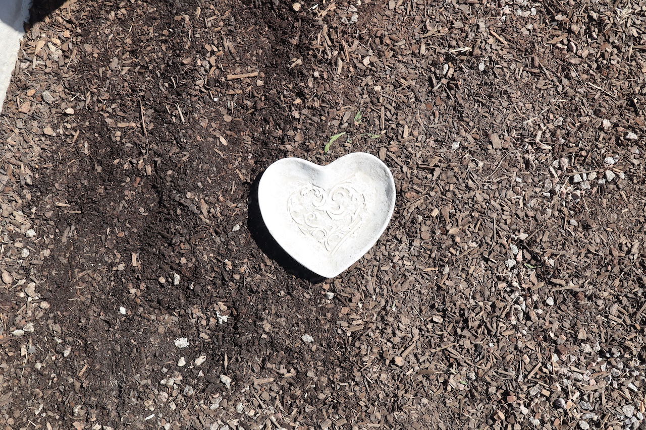 Patterned Heart Stone
